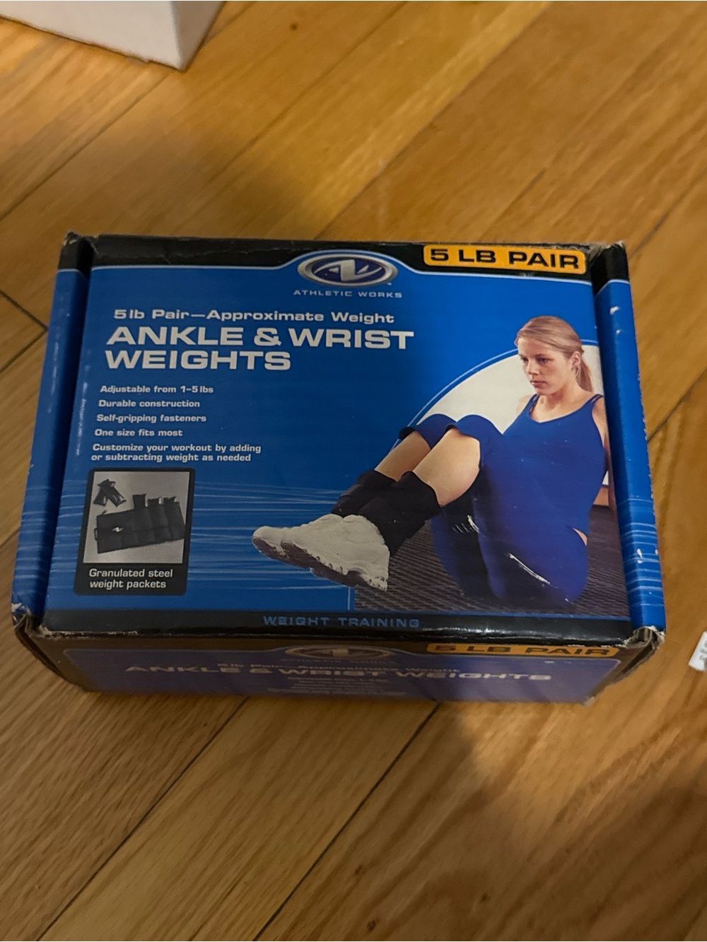 Athletic Works Black Ankle & Wrist Weights - 5 lb Pair